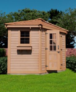 9x9 Penthouse Garden Shed side exterior