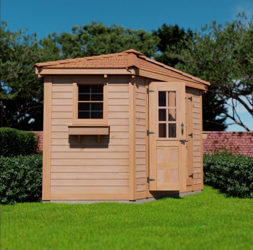 9x9 Penthouse Garden Shed side exterior