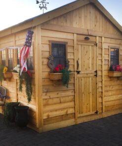 Cedar Sunshed Garden Shed 12x16 1