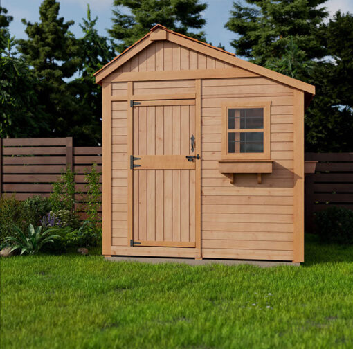 Cedar Sunshed Garden Shed 8x8 1