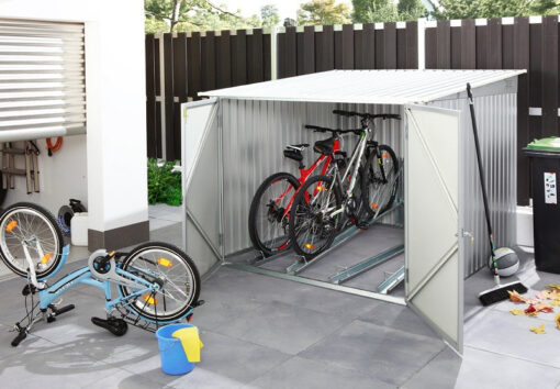 Duramax Anthracite Bicycle Storage Shed 6x6 2