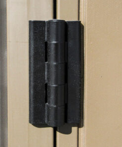 Duramax 10.5x8 Woodbridge Plus w Foundation 40214 hinges close up details
