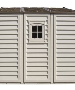 Duramax 10.5x8 Woodbridge Plus w Foundation 40214 side view wall features