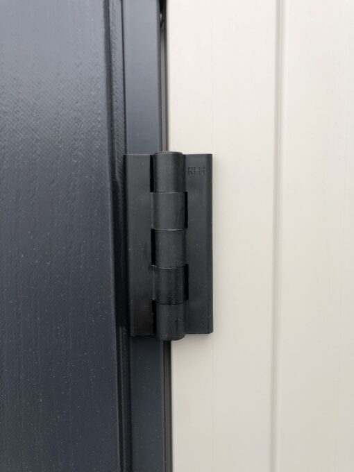 Duramax YardMate Plus 5 x8 35825 close up view of hinge