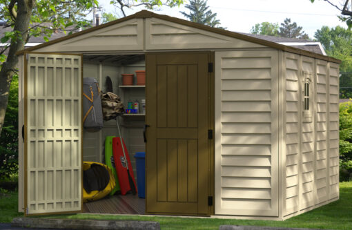 Large Outdoor Storage Shed Duramax Woodbridge Plus 10x10 2