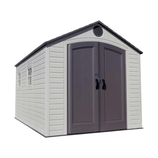 Lifetime 8x15 Outdoor Storage Shed 60075 front view