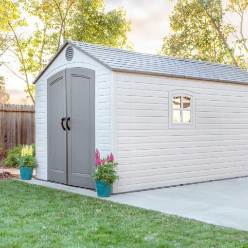 Lifetime 8x15 Outdoor Storage Shed 60075 garden