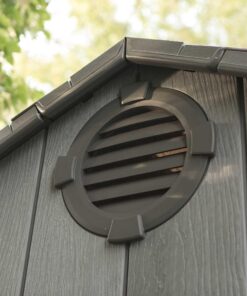 Lifetime 10 Ft X 8 Ft Outdoor Storage Shed 60330 wall vent close up