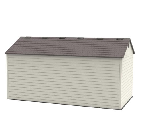 Lifetime 15 Ft. x 8 Ft. Outdoor Storage Shed 60079 backside view