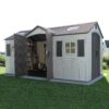 Lifetime 15 Ft. x 8 Ft. Outdoor Storage Shed 60079 backyard
