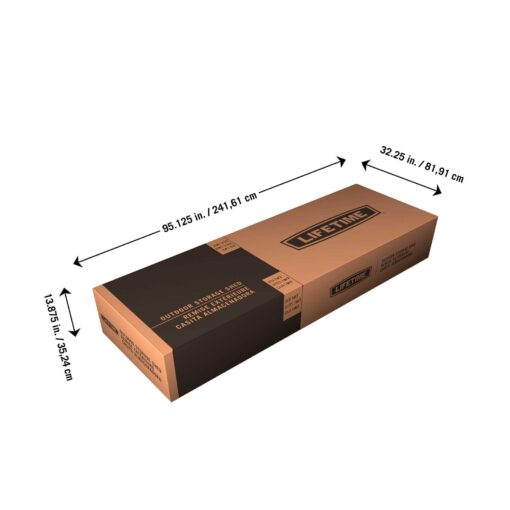 Lifetime 15 Ft. x 8 Ft. Outdoor Storage Shed 60079 box