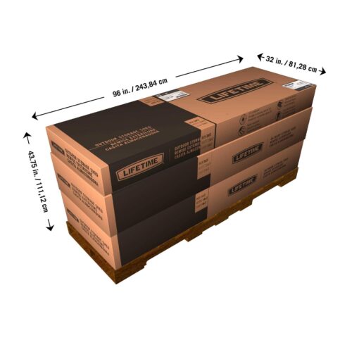Lifetime 15 Ft. x 8 Ft. Outdoor Storage Shed 60079 boxes
