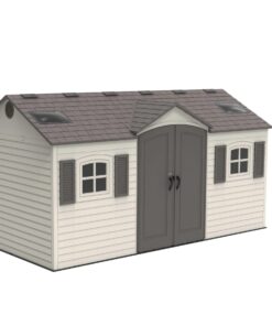 Lifetime 15 Ft. x 8 Ft. Outdoor Storage Shed 60079 cornered angle