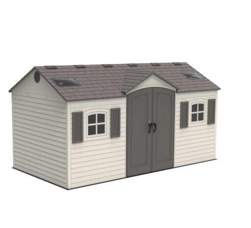 Lifetime 15 Ft. x 8 Ft. Outdoor Storage Shed 60079 cornered angle