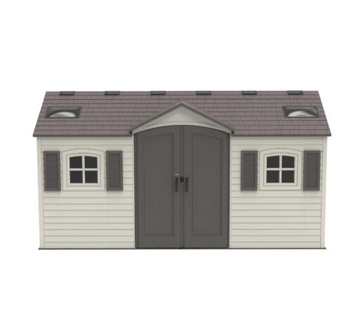 Lifetime 15 Ft. x 8 Ft. Outdoor Storage Shed 60079 front view