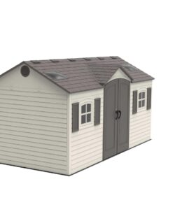 Lifetime 15 Ft. x 8 Ft. Outdoor Storage Shed 60079 top frontside angle