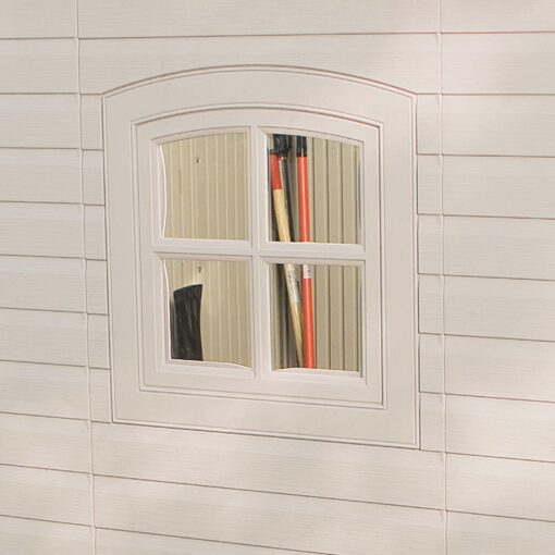 Lifetime 15 Ft. x 8 Ft. Outdoor Storage Shed 60079 window details