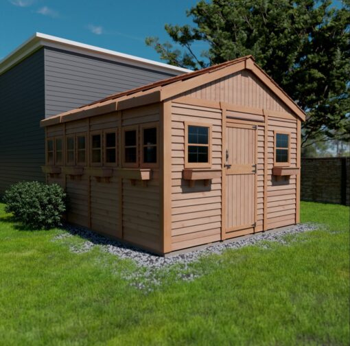 Outdoor 12x16 Sunshed Garden Shed