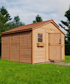 Outdoor Sunshed Garden Shed 12x12 grassy area 1