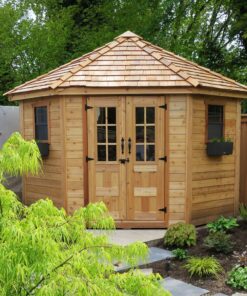 Outdoor wooden Penthouse Garden Shed 9x9 1