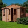 Penthouse Garden Shed 9x9 doors open