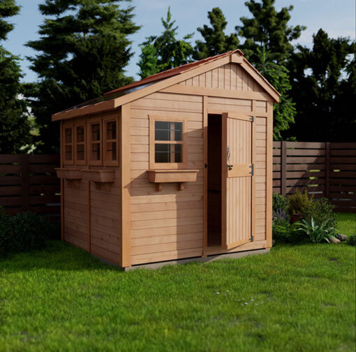 Wooden Sunshed Garden Shed 8x8 1