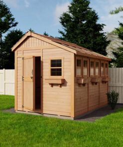 Wooden side exterior Sunshed Garden Shed 8x12 2