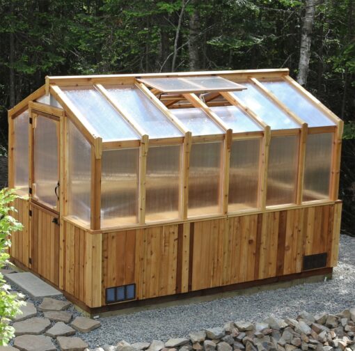 backyard Cedar Greenhouse 8x12 1