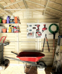 garden storage shed duramax duraplus 8x8 interior 1