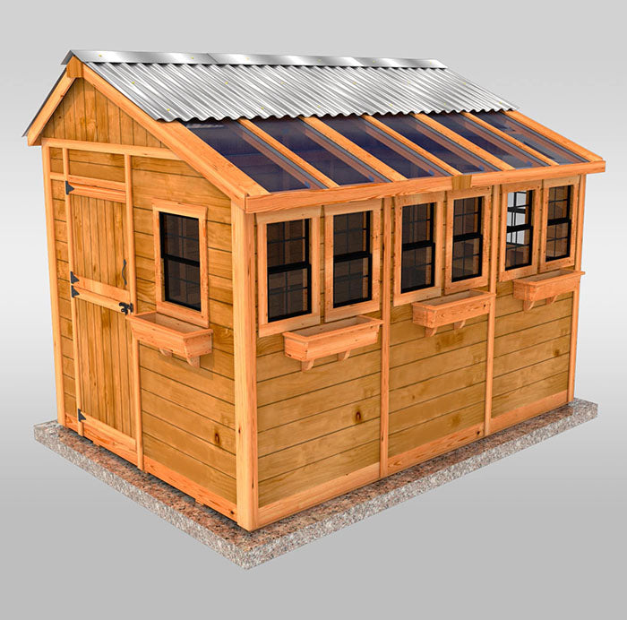 Metal Roof Option for Sunshed Garden Shed 8x12