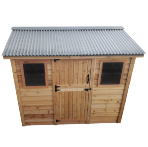 Sunshed 12x12 Wood Storage Metal Roof Option