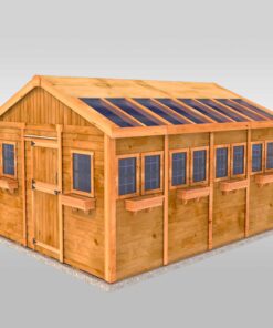 plywood roof Sunshed Garden Shed 12x16 1