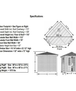 specs Penthouse Garden Shed 9x9 1