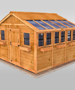 western cedar roof Sunshed Garden Shed 12x12 1