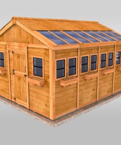 western cedar roof Sunshed Garden Shed 12x16 1