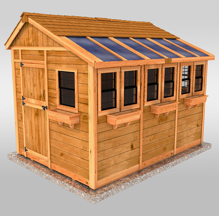 Western Red Cedar Roof Option for Sunshed 8x12 Shed